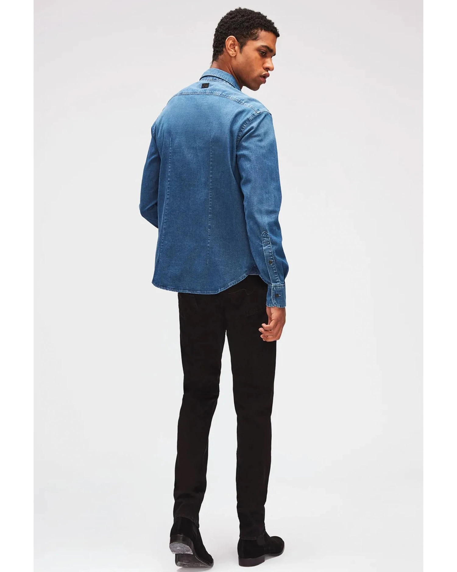 7 For All Mankind Men Slimmy Tapered Luxe Performance Plus Black 4 7 For All Mankind Men Slimmy Tapered Luxe Performance Plus Black - Image 4