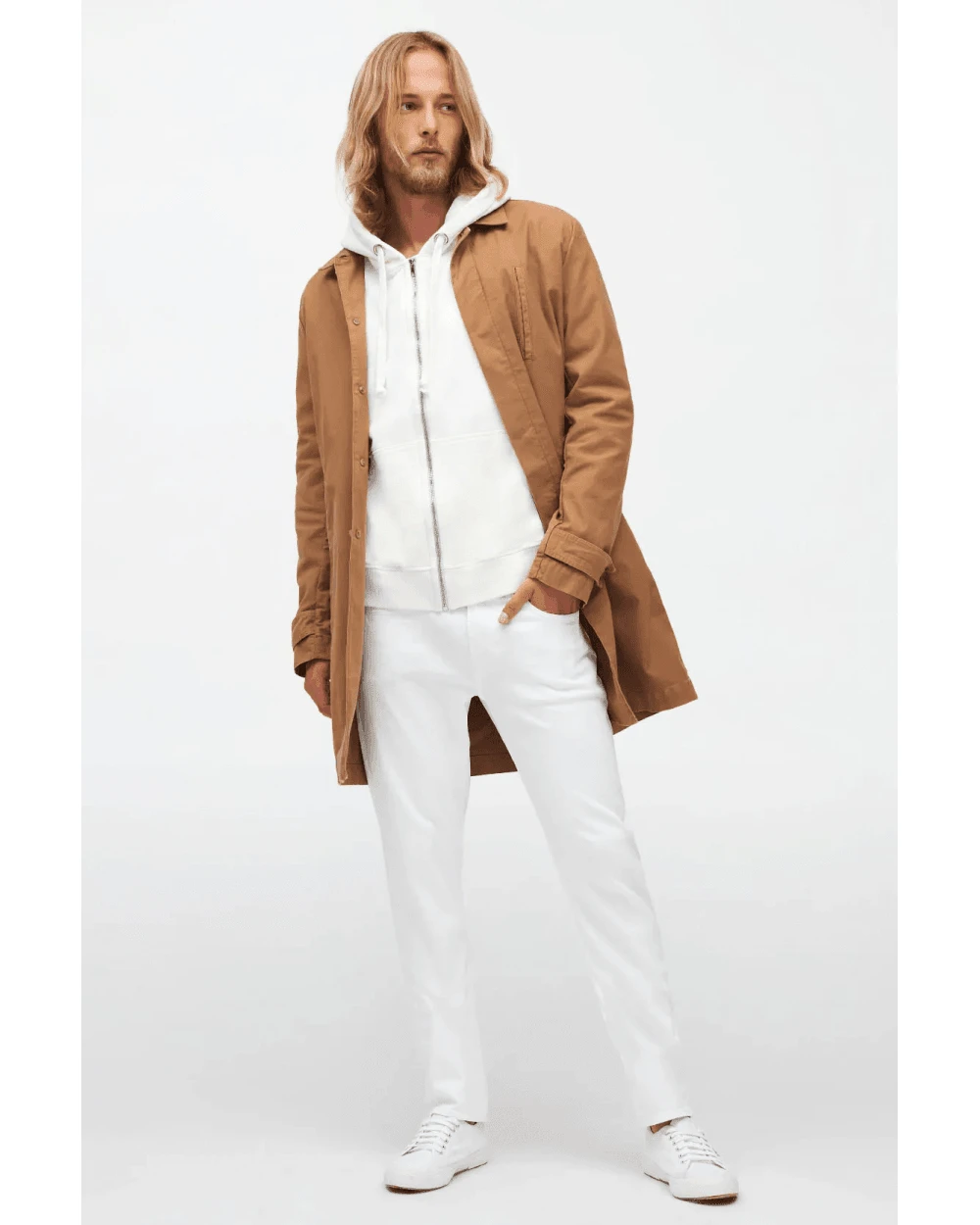 7 For All Mankind Mens Slimmy Tapered Luxe Performance Jeans White 2 7 For All Mankind Mens Slimmy Tapered Luxe Performance Jeans White - Image 2