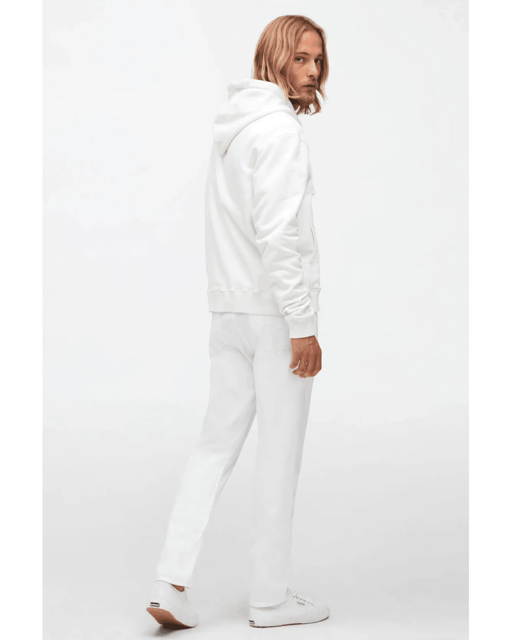 7 For All Mankind Mens Slimmy Tapered Luxe Performance Jeans White 3 7 For All Mankind Mens Slimmy Tapered Luxe Performance Jeans White - Image 3