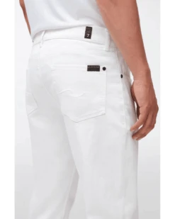 7 For All Mankind Mens Slimmy Tapered Luxe Performance Jeans White 8 7 For All Mankind Mens Slimmy Tapered Luxe Performance Jeans White -Boss Store 7 for all mankind mens slimmy tapered luxe performance jeans white p42849 268629 image