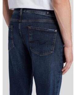 7 For All Mankind Mens Slimmy Tapered Stretch Tek Jeans Clean Indigo Dark Blue -Boss Store 7 for all mankind mens slimmy tapered stretch tek jeans clean indigo dark blue p44566 282224 zoom