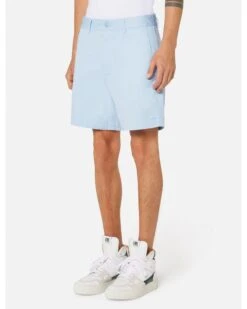 Ami Mens Sky Blue Cotton Gabardine Chino Shorts