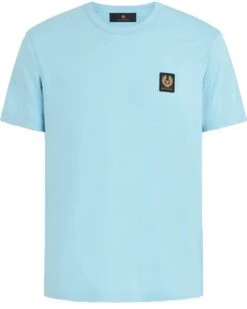 Belstaff Mens Chest Patch T-Shirt Skyline Blue