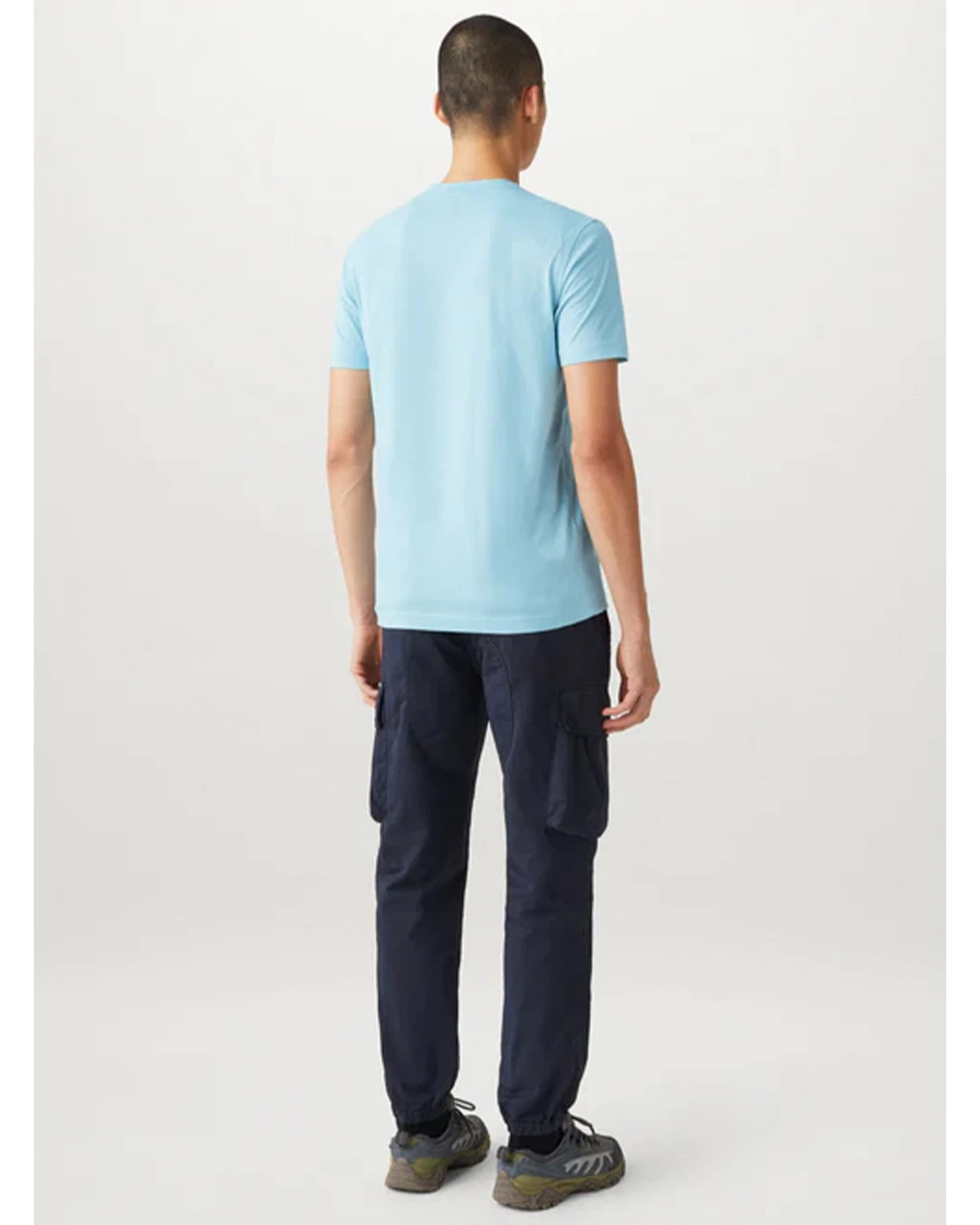 Belstaff Mens Chest Patch T-Shirt Skyline Blue 3 Belstaff Mens Chest Patch T-Shirt Skyline Blue - Image 3