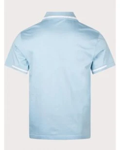 Boss Store -Boss Store belstaff mens graph tip zip polo shirt skyline blue p44765 283944 zoom