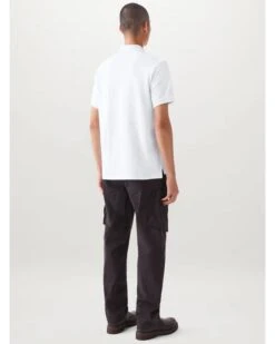 Belstaff Mens Patch Polo Shirt White -Boss Store belstaff mens patch polo shirt white p44762 283046 zoom