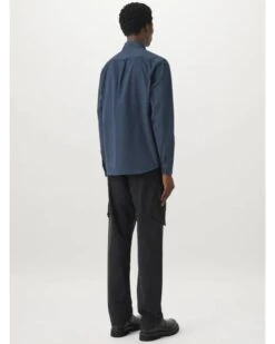 Belstaff Mens Scale Linen Shirt Dark Ink -Boss Store belstaff mens scale linen shirt dark ink p44788 283298 zoom