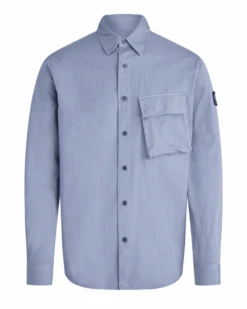 Belstaff Mens Scale Pitch Shirt Blue Flint