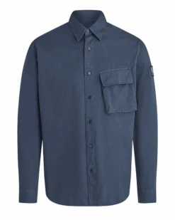 Belstaff Mens Scale Pitch Shirt Dark Ink