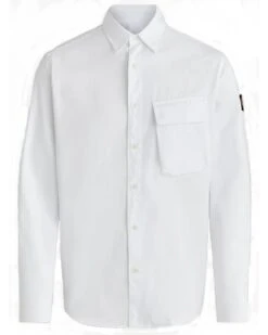 Belstaff Mens Scale Pitch Shirt White