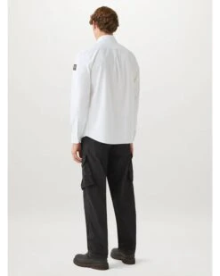 Belstaff Mens Scale Pitch Shirt White -Boss Store belstaff mens scale pitch shirt white p44786 283286 zoom
