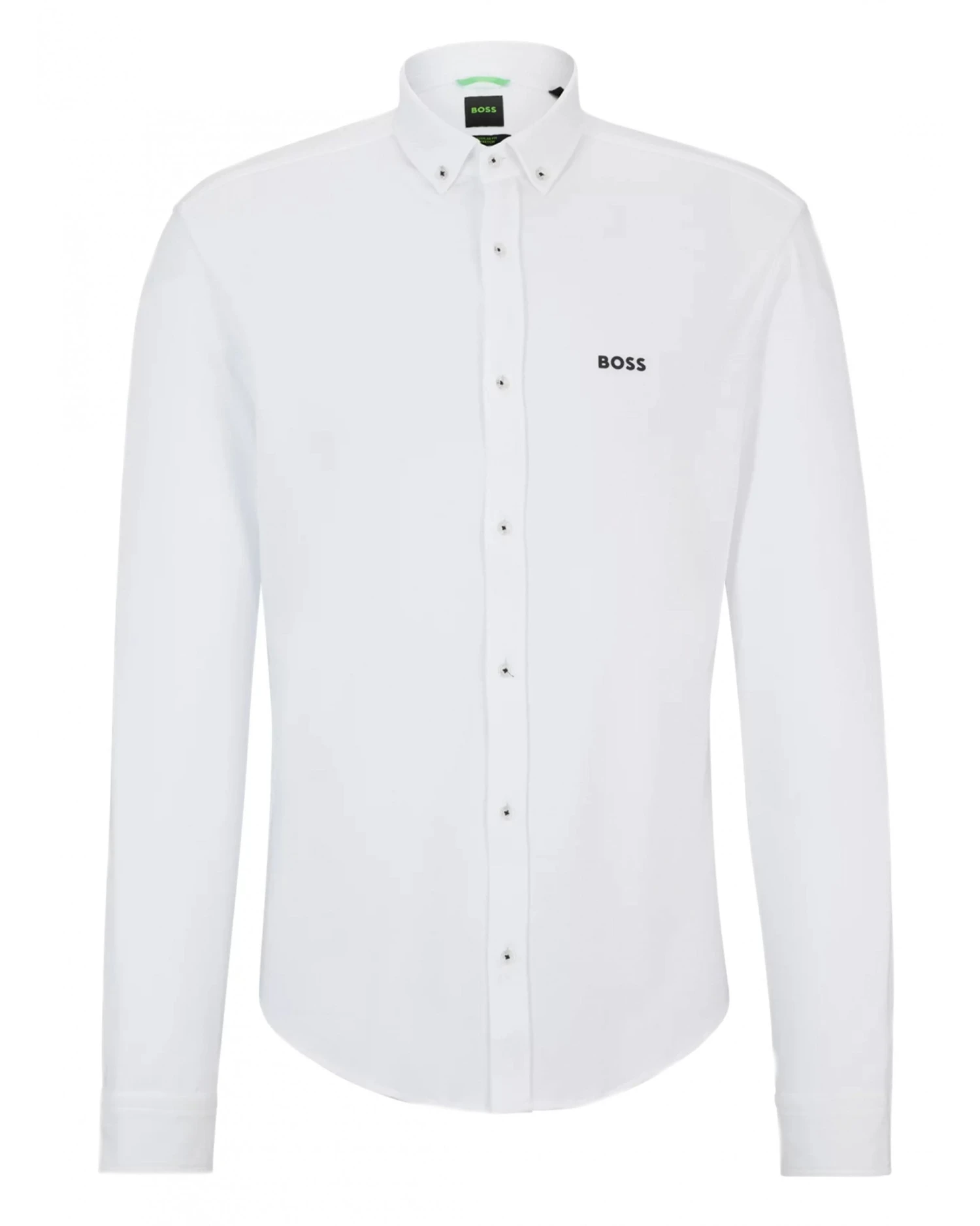 BOSS Mens B Motion Shirt White 1 BOSS Mens B Motion Shirt White