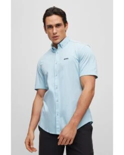 BOSS Mens Biadia Shirt Pastel Blue 7 BOSS Mens Biadia Shirt Pastel Blue -Boss Store boss mens biadia shirt pastel blue p42913 268919 image