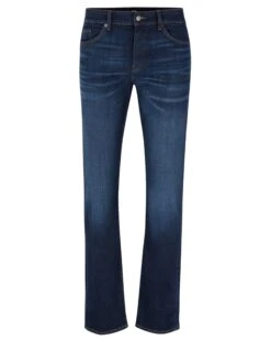 BOSS Mens Delaware Slim Fit Jeans, Dark Whisk Blue Denim