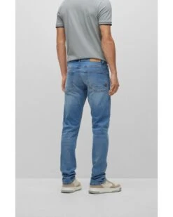 BOSS Mens Delaware Slim Fit Jeans Light Wash 6 BOSS Mens Delaware Slim Fit Jeans Light Wash -Boss Store boss mens delaware slim fit jeans light wash p42933 269452 image