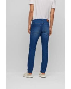 BOSS Mens Delaware Slim Fit Super Soft Jeans, Blue Italian Denim 8 BOSS Mens Delaware Slim Fit Super Soft Jeans, Blue Italian Denim -Boss Store boss mens delaware slim fit super soft jeans blue italian denim p42885 265330 image