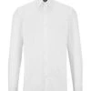 BOSS Mens H-Hank Kent White Easy-Iron Cotton Poplin Slim Fit Shirt