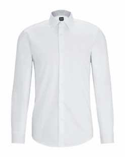 BOSS Mens H Hank Shirt White