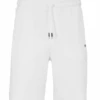 BOSS Mens Headlo Sweat Shorts White