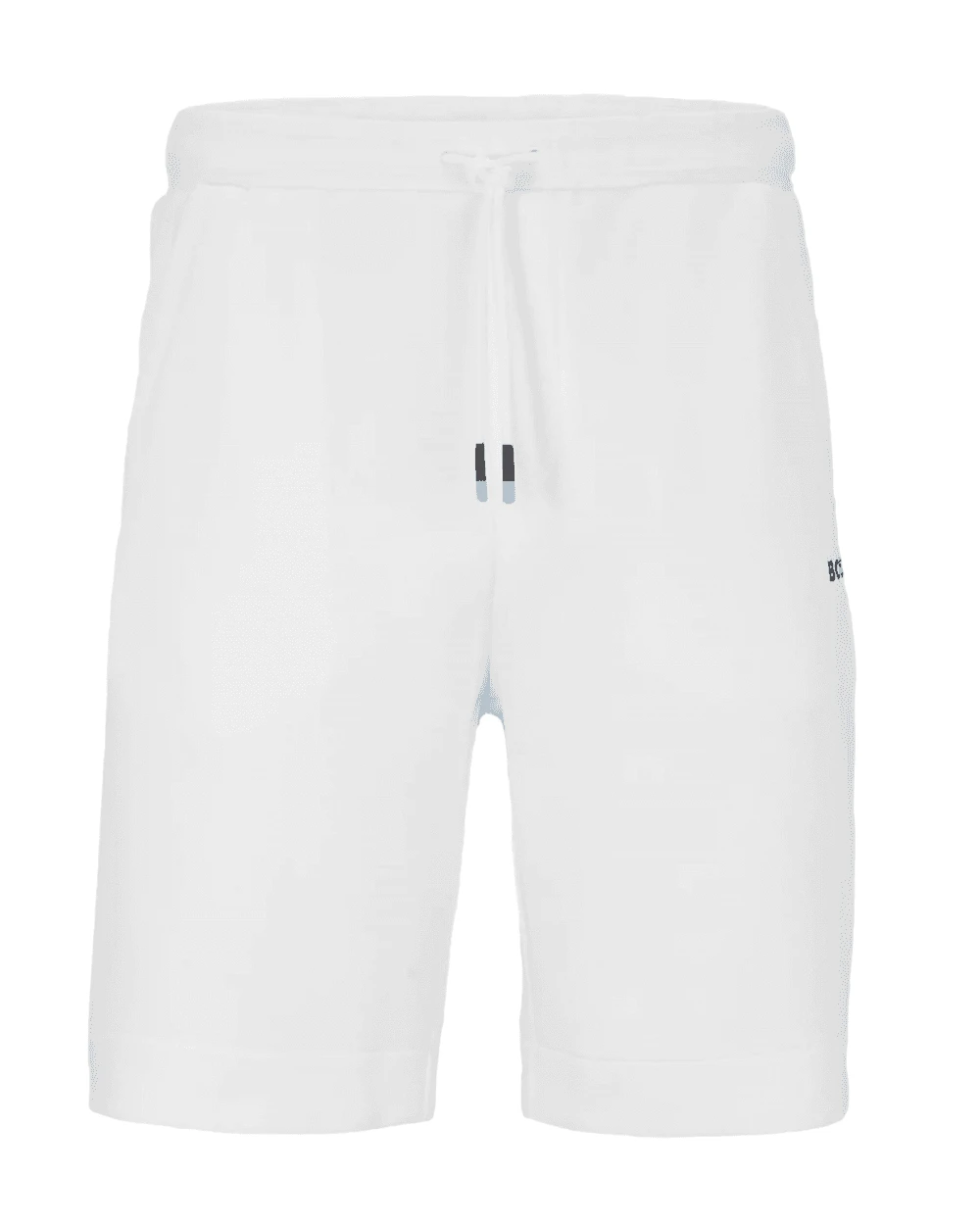 BOSS Mens Headlo Sweat Shorts White 1 BOSS Mens Headlo Sweat Shorts White