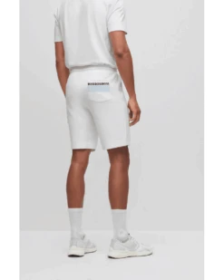 BOSS Mens Headlo Sweat Shorts White 7 BOSS Mens Headlo Sweat Shorts White -Boss Store boss mens headlo sweat shorts white p42910 269397 image