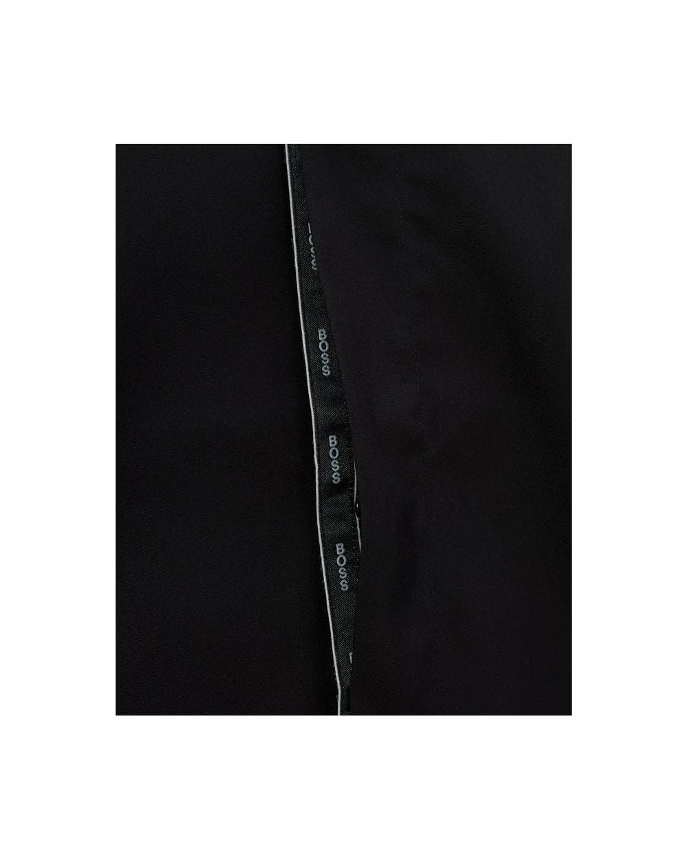 BOSS Mens Javis Logo Placket Slim Fit Shirt Black 3 BOSS Mens Javis Logo Placket Slim Fit Shirt Black - Image 3