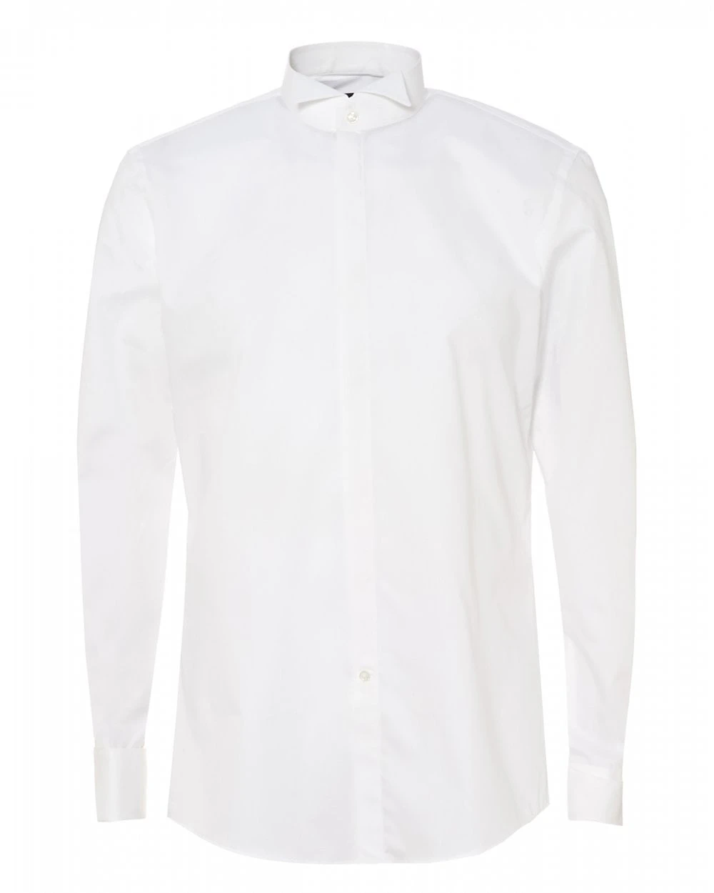 BOSS Mens Jillik Slim Fit White Cotton Shirt 1 BOSS Mens Jillik Slim Fit White Cotton Shirt