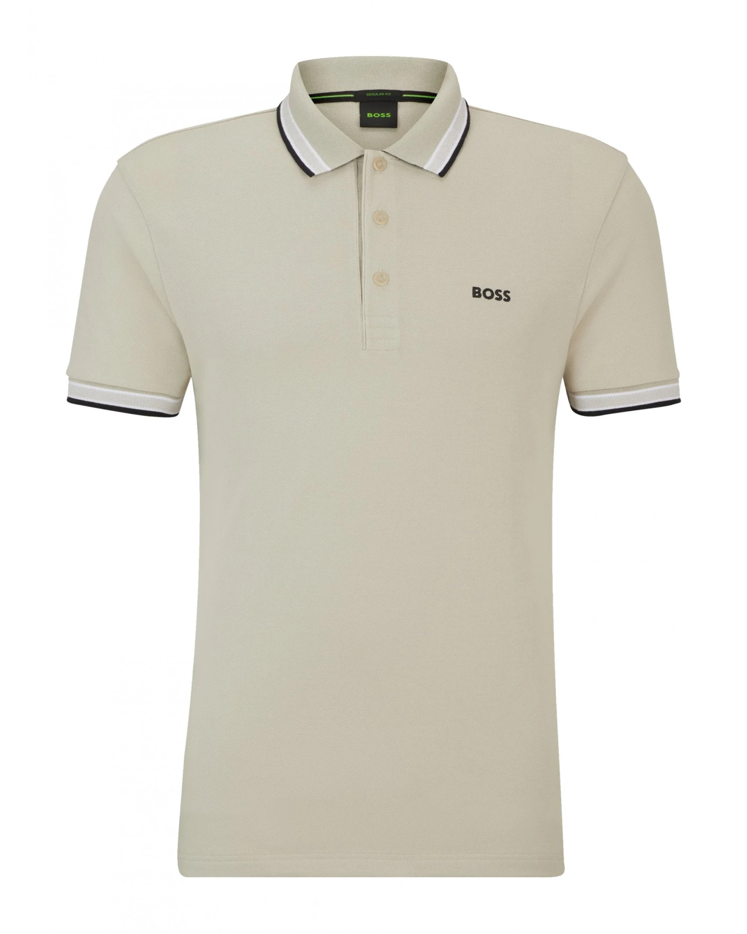 BOSS Mens Paddy Polo Shirt Light Beige 1 BOSS Mens Paddy Polo Shirt Light Beige