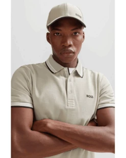 BOSS Mens Paddy Polo Shirt Light Beige 5 BOSS Mens Paddy Polo Shirt Light Beige -Boss Store boss mens paddy polo shirt light beige p44461 279765 image