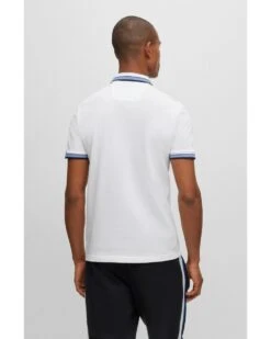 BOSS Mens Paddy Polo Shirt Light Natural White -Boss Store boss mens paddy polo shirt light natural white p43648 271296 image