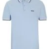 BOSS Mens Paddy Polo Shirt Light Pastel Blue