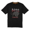 BOSS Mens Pantera Panther Logo Print T-Shirt Black