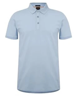 BOSS Mens Passenger Polo Shirt Open Blue