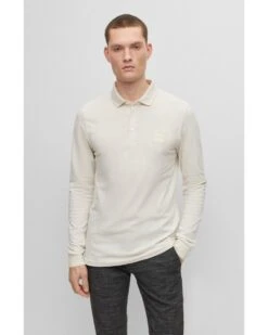 New Arrival -Boss Store boss mens passerby polo shirt beige p43837 276405 image