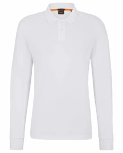 BOSS Mens Passerby Polo Shirt White