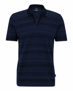 BOSS Mens Pye Polo Shirt Dark Navy