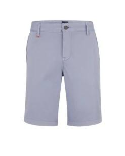 BOSS Mens Schino-Slim Light Purple Stretch Cotton Shorts