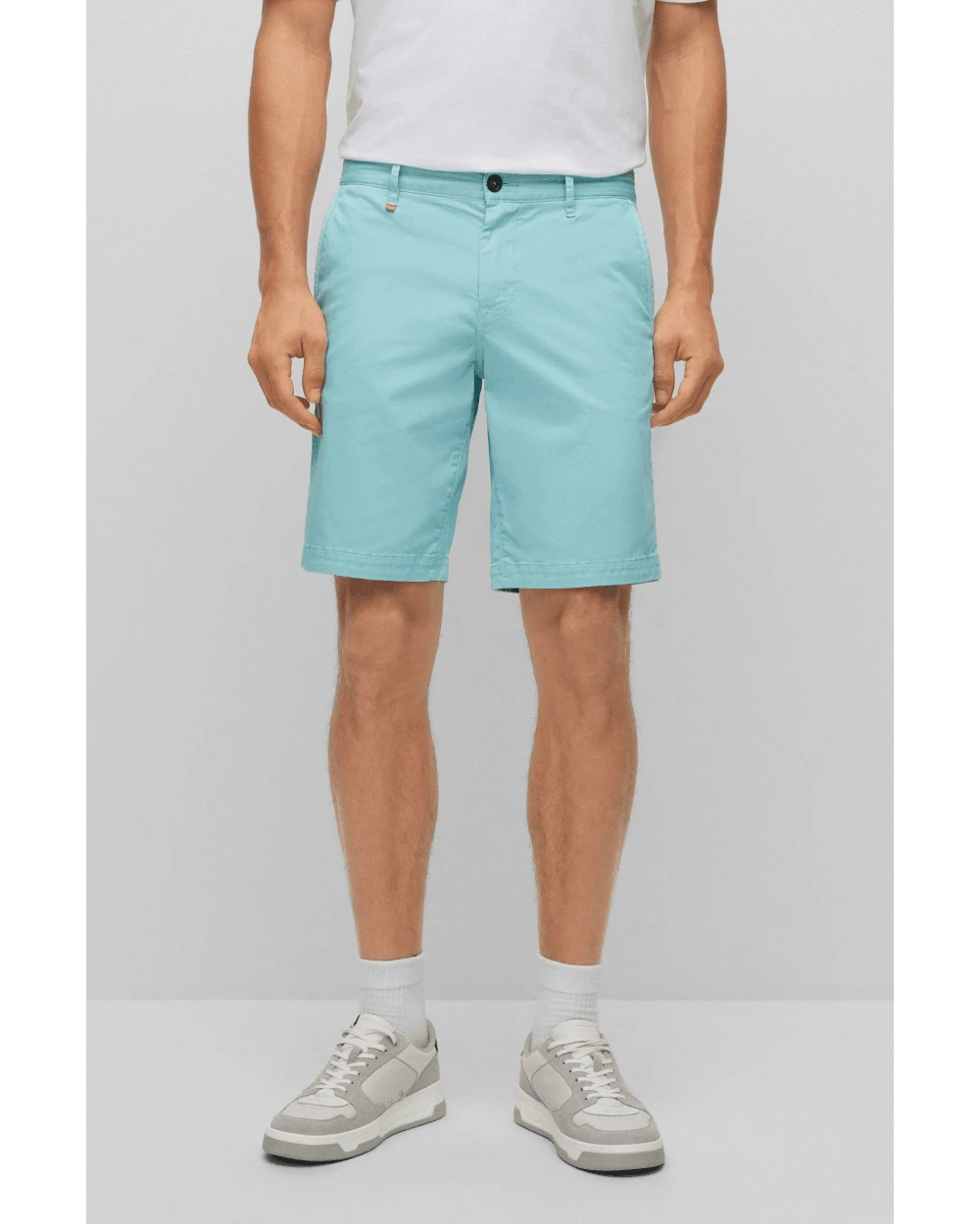 BOSS Mens Slim Fit Chino Shorts Open Blue 3 BOSS Mens Slim Fit Chino Shorts Open Blue - Image 3