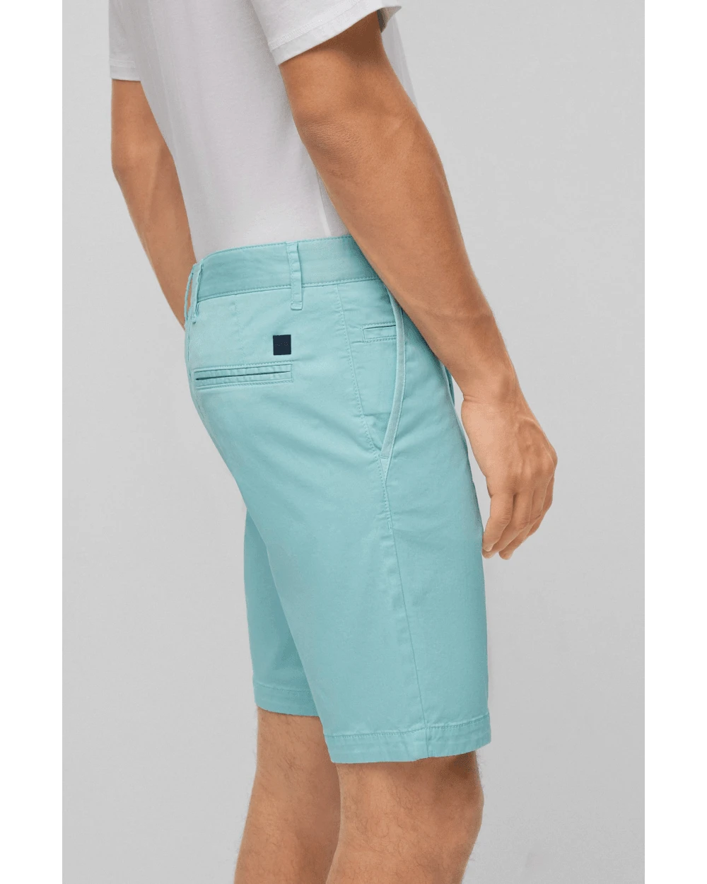 BOSS Mens Slim Fit Chino Shorts Open Blue 6 BOSS Mens Slim Fit Chino Shorts Open Blue - Image 6