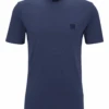 BOSS Mens Tales Patch T Shirt Navy