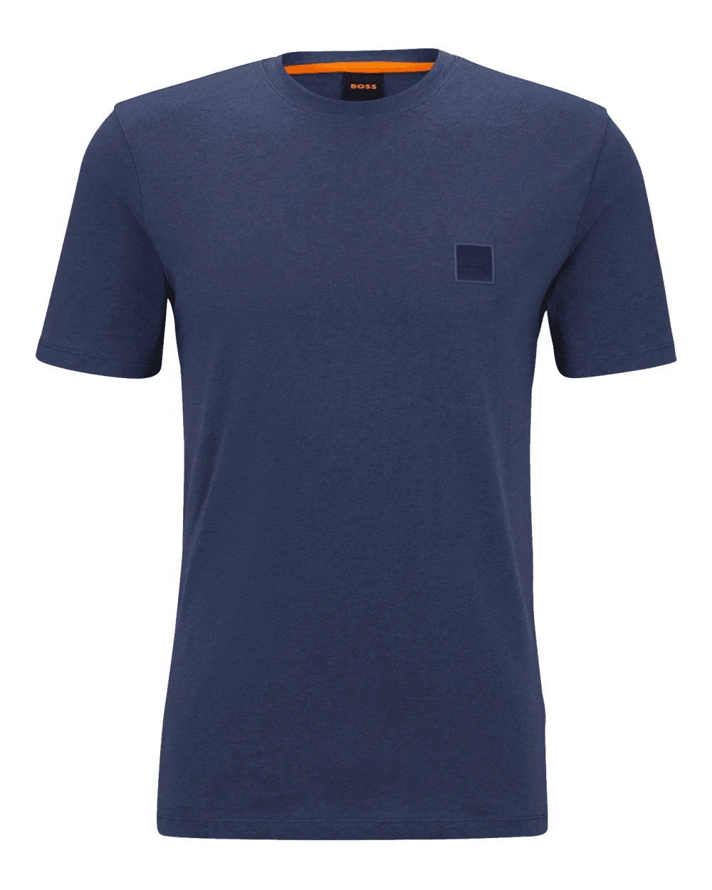 BOSS Mens Tales Patch T Shirt Navy 1 BOSS Mens Tales Patch T Shirt Navy