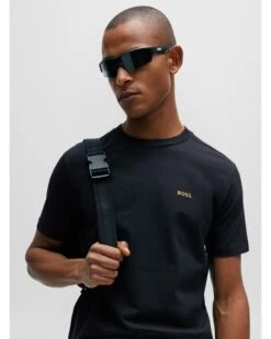 BOSS Mens Tee T Shirt Dark Blue -Boss Store boss mens tee t shirt dark blue p44455 280365 zoom