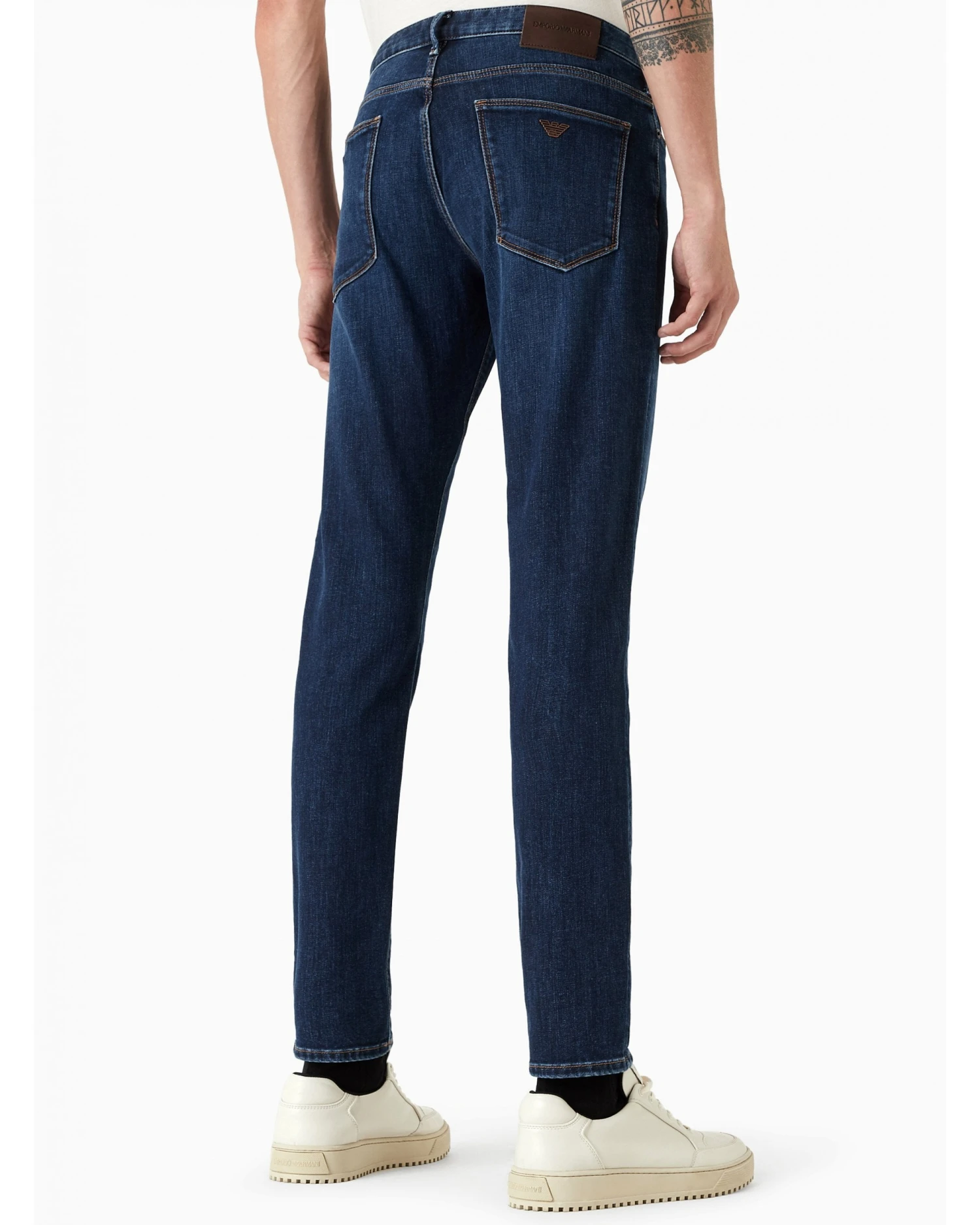 Emporio Armani Mens J06 Silver Eagle Slim Fit Jean Dark Whisker 2 Emporio Armani Mens J06 Silver Eagle Slim Fit Jean Dark Whisker - Image 2