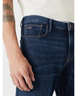 Emporio Armani Mens J06 Silver Eagle Slim Fit Jean Dark Whisker 6 Emporio Armani Mens J06 Silver Eagle Slim Fit Jean Dark Whisker -Boss Store emporio armani mens j06 silver eagle slim fit jean dark whisker p44578 283453 zoom