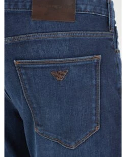 Emporio Armani Mens J06 Silver Eagle Slim Fit Jean Dark Whisker 7 Emporio Armani Mens J06 Silver Eagle Slim Fit Jean Dark Whisker -Boss Store emporio armani mens j06 silver eagle slim fit jean dark whisker p44578 283463 zoom