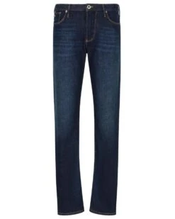 Emporio Armani Mens J06 Slim Fit Basic Jeans, Blue Denim