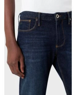 Emporio Armani Mens J06 Slim Fit Basic Jeans, Blue Denim -Boss Store emporio armani mens j06 slim fit basic jeans blue denim p42968 264004 zoom