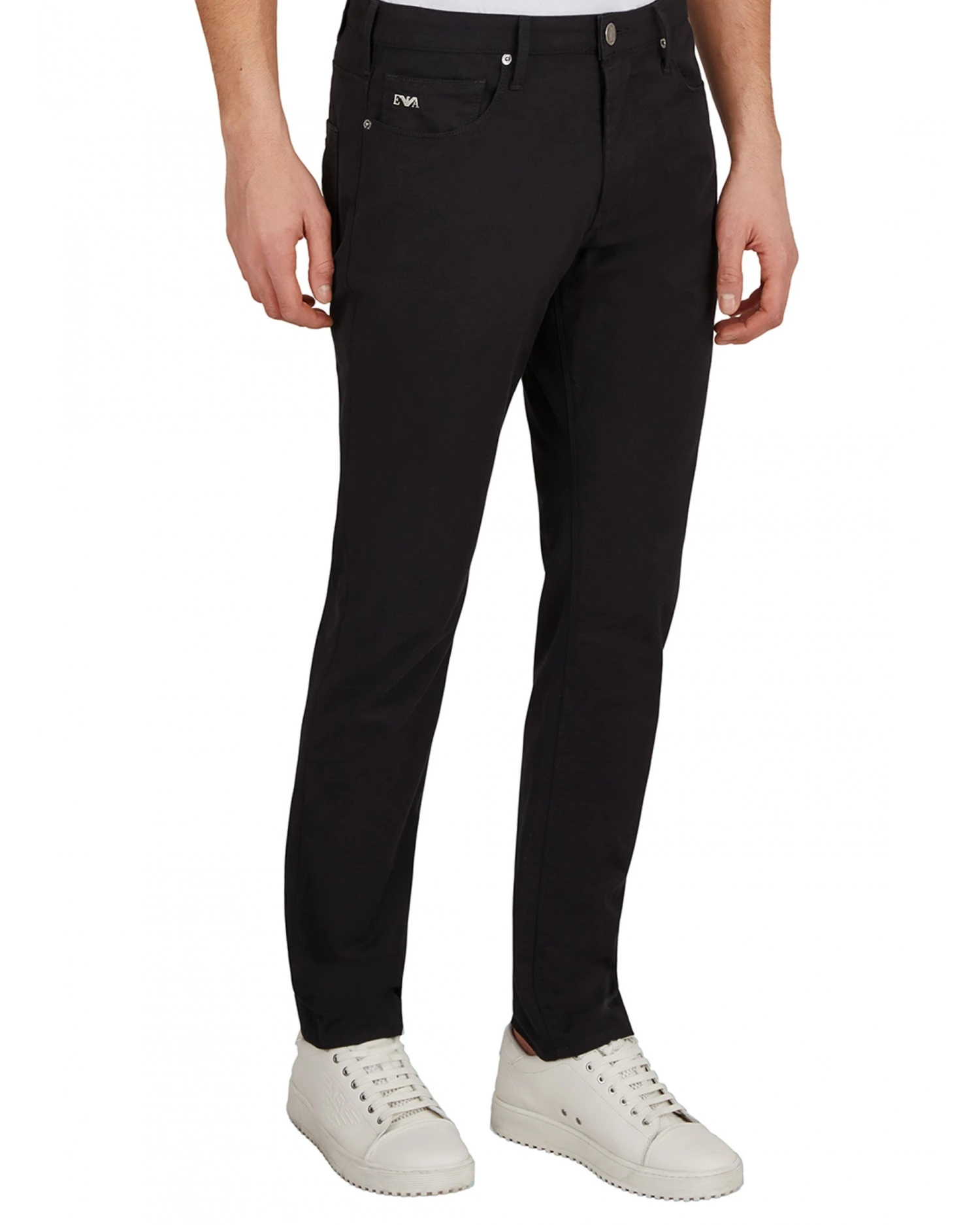 Emporio Armani Emporio Armani Mens J06 Slim Fit Stretch Gabardine Jeans Nero Black 1 Emporio Armani Emporio Armani Mens J06 Slim Fit Stretch Gabardine Jeans Nero Black