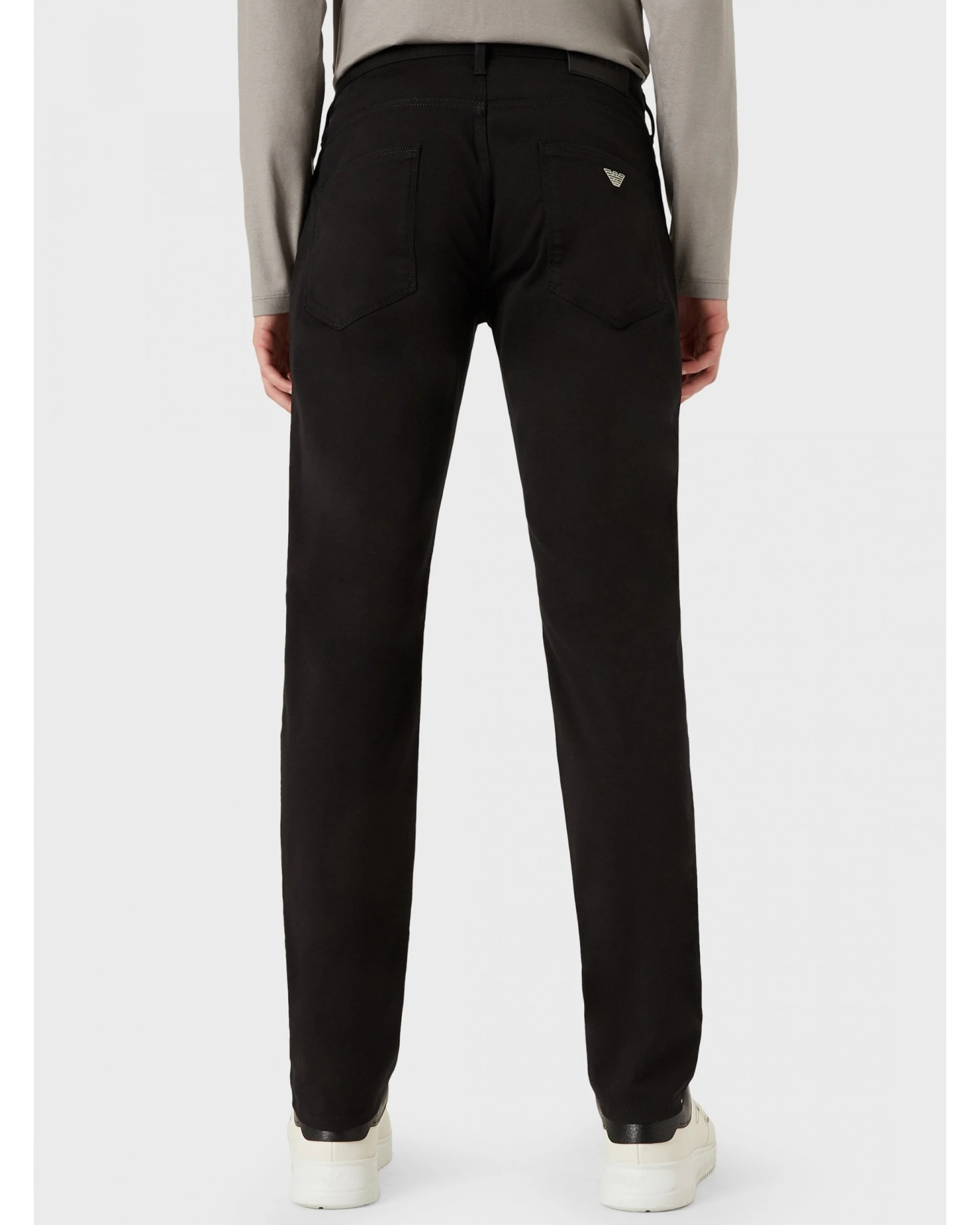 Emporio Armani Emporio Armani Mens J06 Slim Fit Stretch Gabardine Jeans Nero Black 2 Emporio Armani Emporio Armani Mens J06 Slim Fit Stretch Gabardine Jeans Nero Black - Image 2