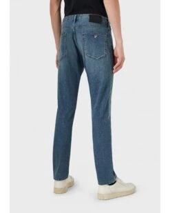 Emporio Armani Mens J06 Slim Fit Twill Comfort Denim Jeans, Light Blue Denim -Boss Store emporio armani mens j06 slim fit twill comfort denim jeans light blue denim p42964 262582 zoom